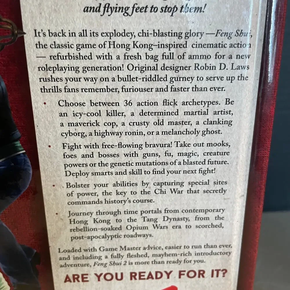 Feng Shui 2 RPG core rule Action Movie Roleplaying 2015 Hardback Robin D. Laws